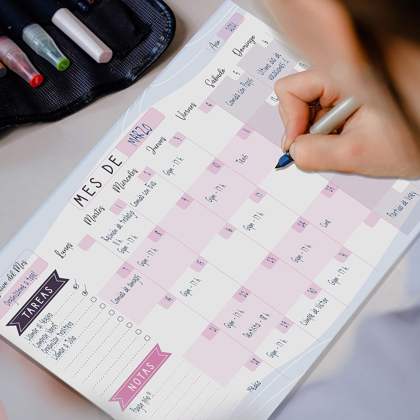 Planificador Semanal + Planificador Mensual