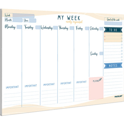 Weekly Planner Pad