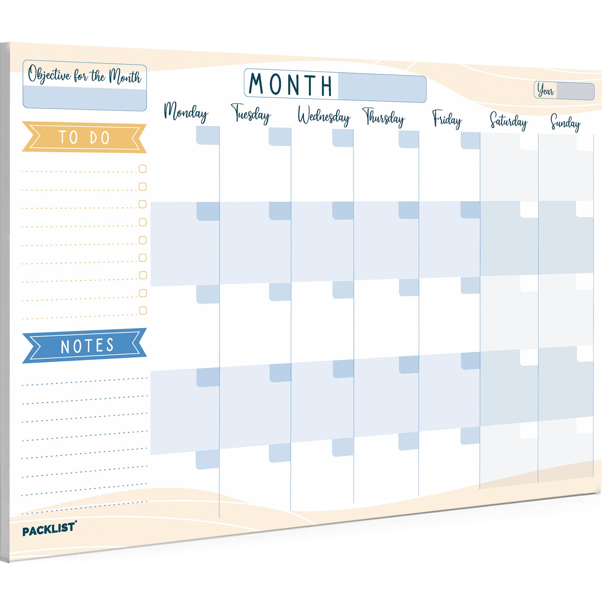 Monthly Planner Pad