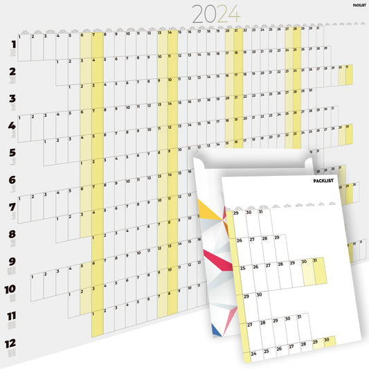 Planificador Anual 2024 Pared