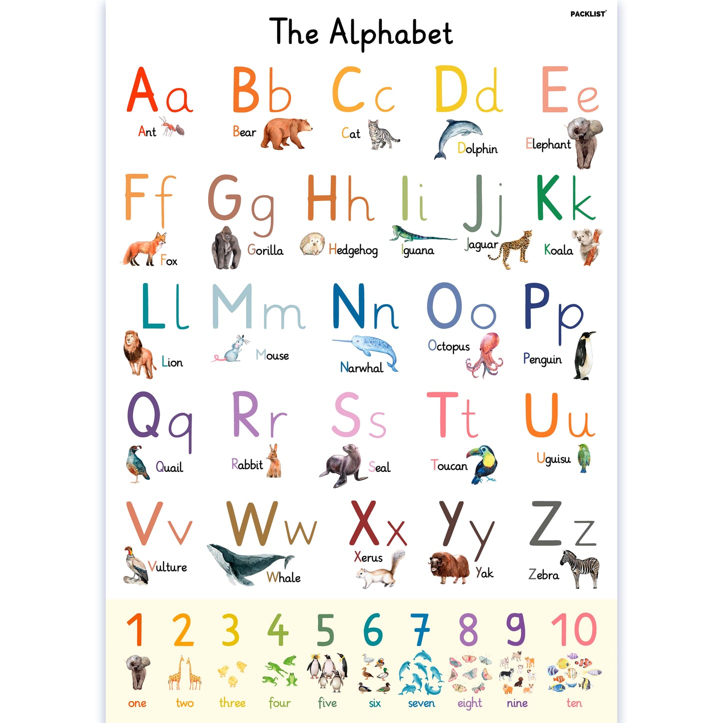 English Alphabet Poster for Kids