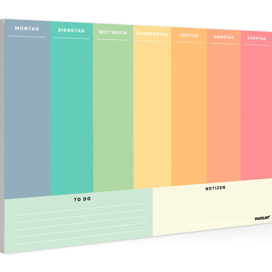 Wöchentlicher und undatiierter Wochenplaner. A4 Wochenorganisator, Schreibtischplaner - Wochenplaner für den Schreibtisch - Original Geschenk - Exklusives Design