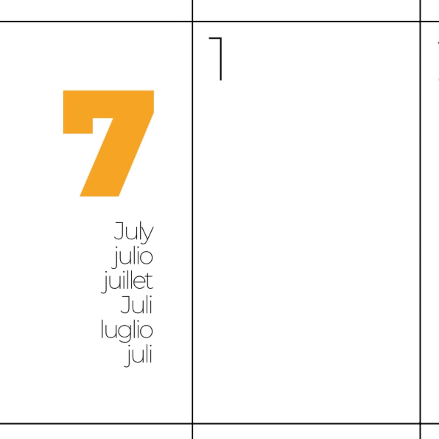 Planificador Anual de Pared sin Fecha | Calendario Poster Grande DIN A1