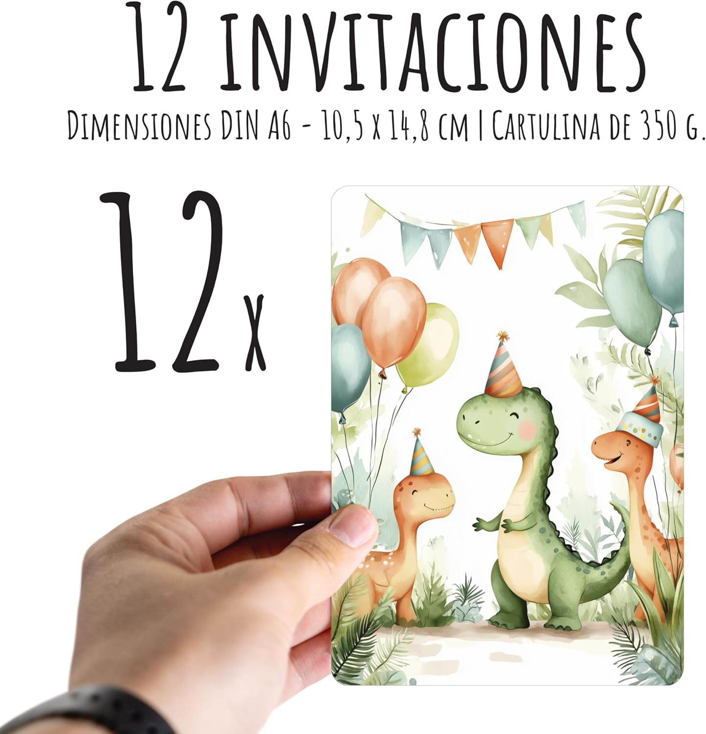 Tarjetas de Cumpleaños Personalizables con Dinosaurios para Tu Fiesta!