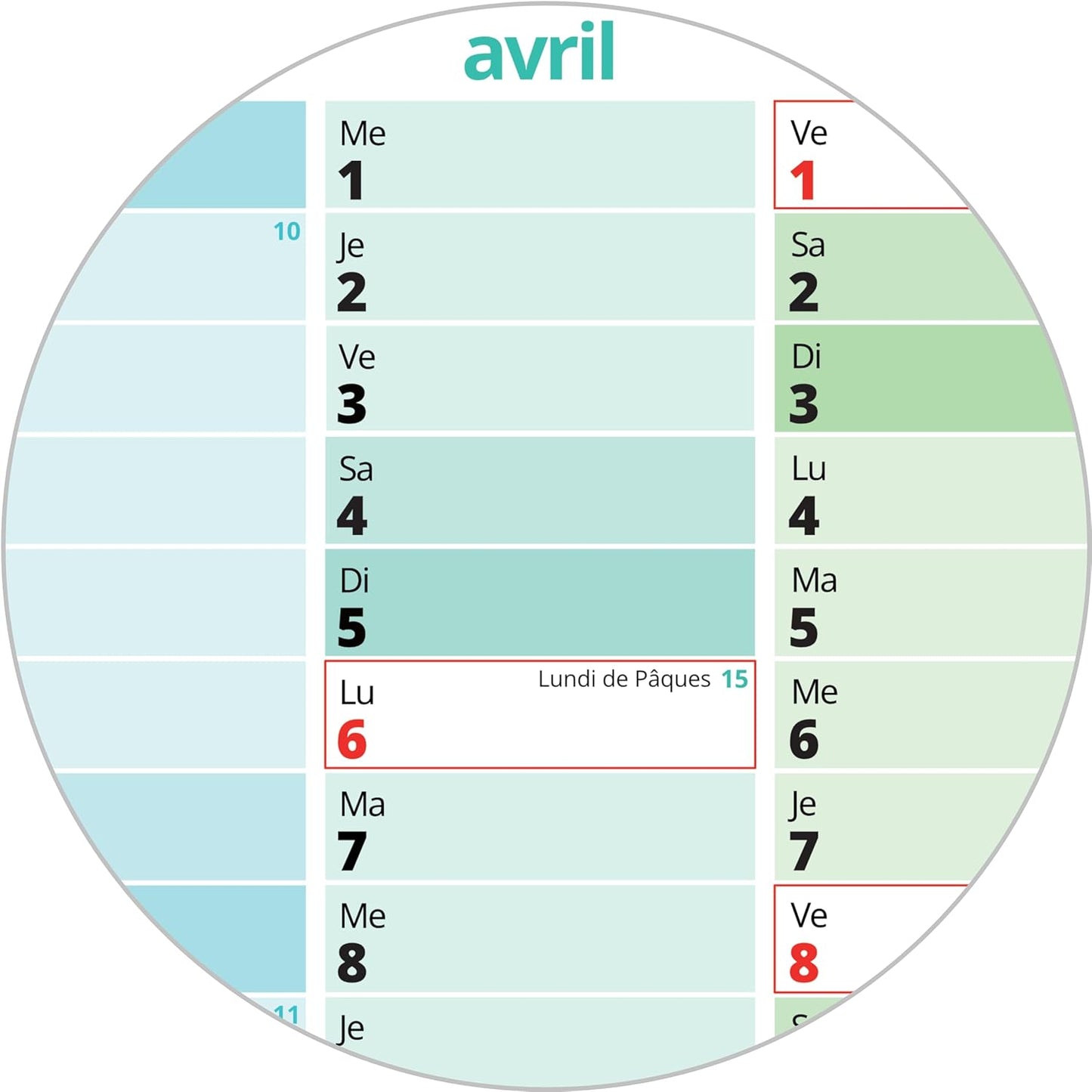 PACKLIST® Calendrier Mural 2026 XXL | Planificateur A1 Jours Fériés France