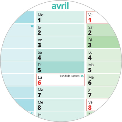 PACKLIST® Calendrier Mural 2026 XXL | Planificateur A1 Jours Fériés France