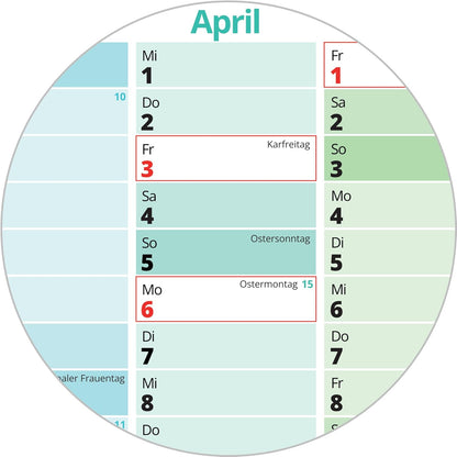 PACKLIST Wandkalender 2026 XXL | Jahresplaner DIN A1