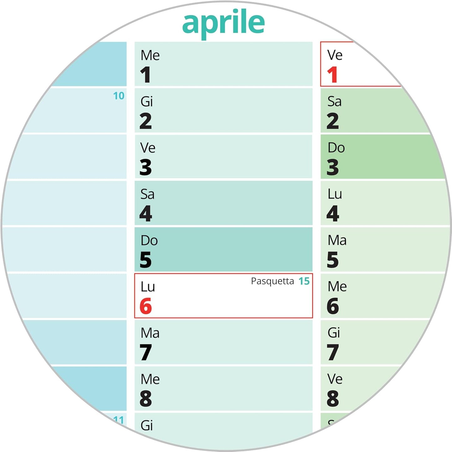 PACKLIST® Calendario da Muro 2026 XXL | Planner A1 Festività Italiane