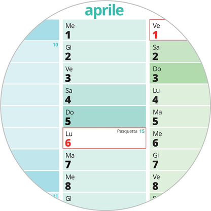 PACKLIST® Calendario da Muro 2026 XXL | Planner A1 Festività Italiane