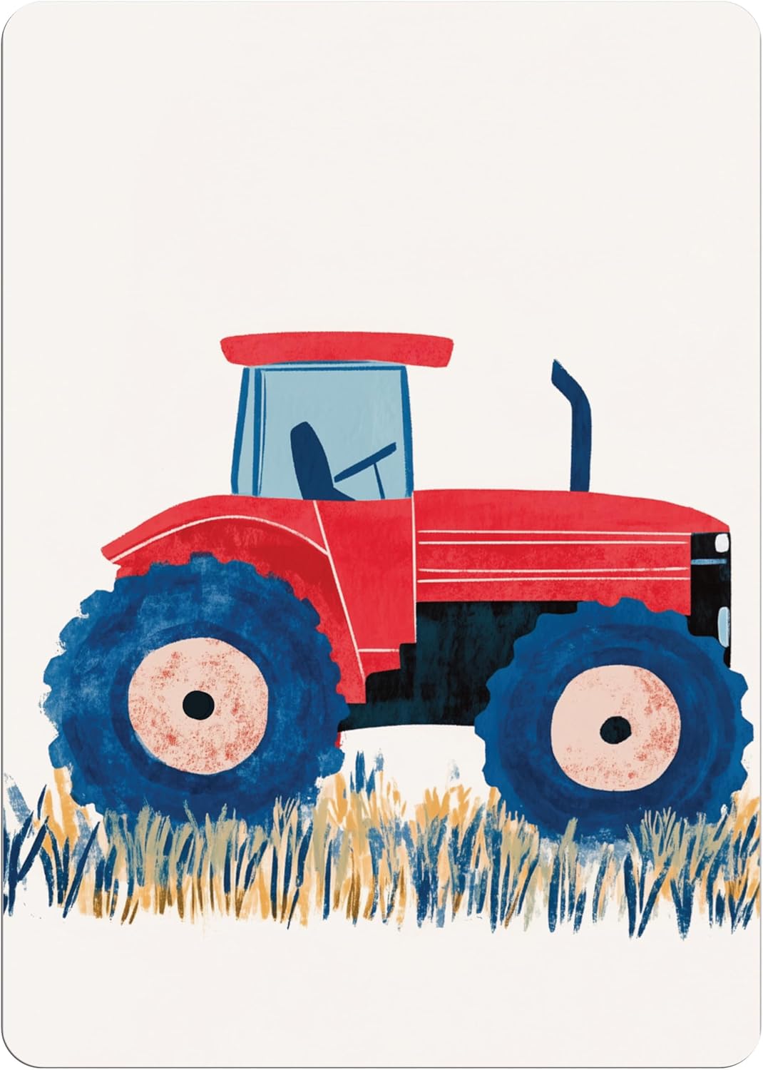 Tarjetas de Cumpleaños Personalizables con Tractor para Tu Fiesta!