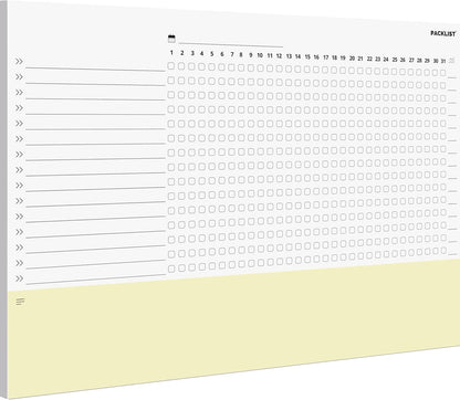 PACKLIST Planificador de Hábitos - Habit Tracker Mensual A4. Maximiza tu Productividad y Bienestar día a día. Personaliza y Cultiva Hábitos Positivos para Alcanzar tus Metas Diarias y de Largo Plazo!