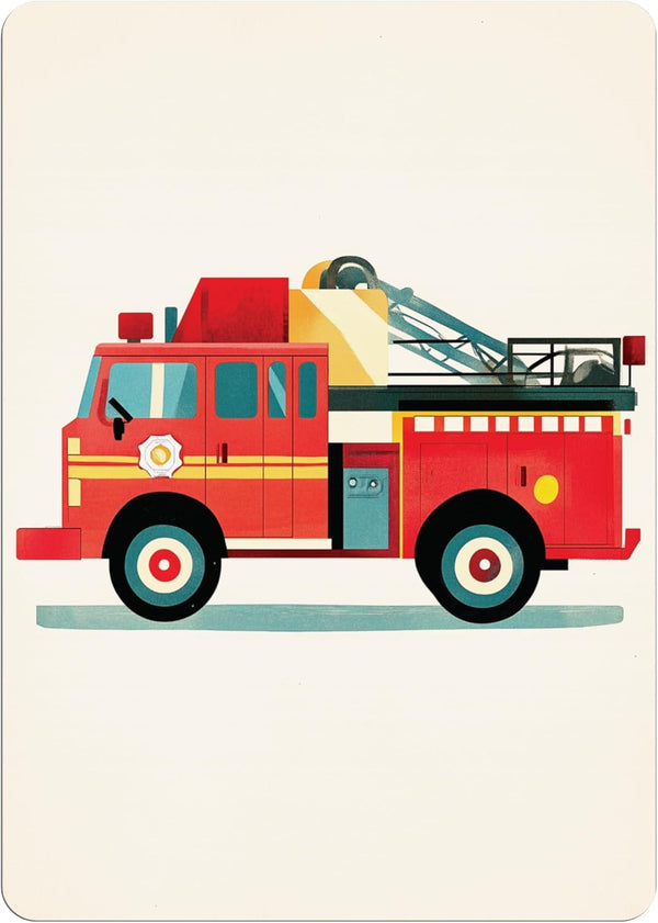 Tarjetas de Cumpleaños Personalizables con Bomberos para Tu Fiesta!