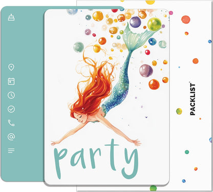 Tarjetas de Cumpleaños Personalizables con Sirena para Tu Fiesta!