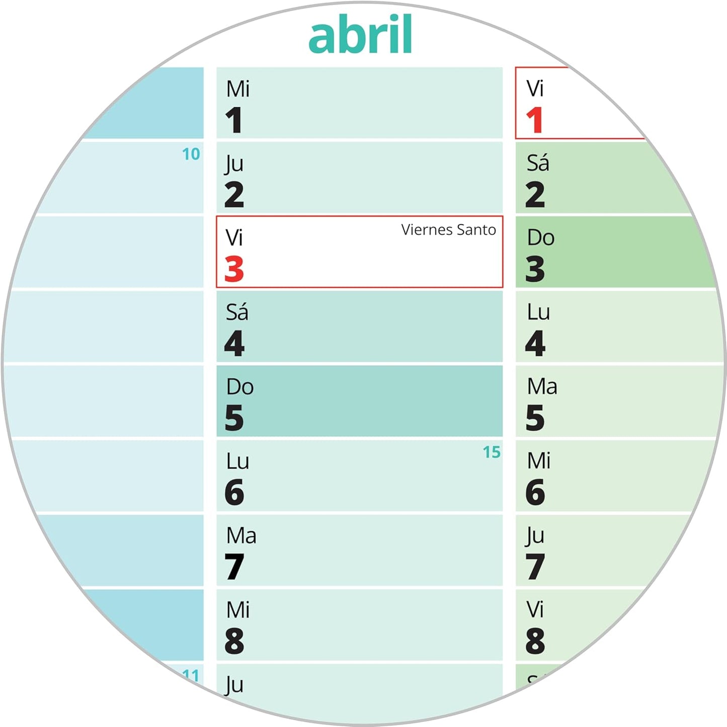 PACKLIST® Calendario de Pared 2026 XXL | Planificador A1 con Festivos de España