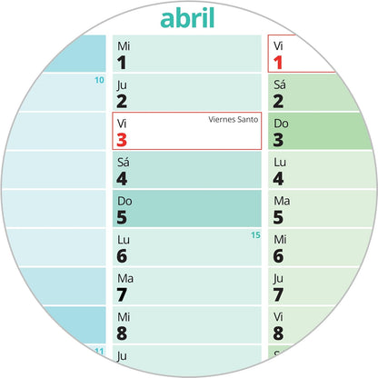 PACKLIST® Calendario de Pared 2026 XXL | Planificador A1 con Festivos de España