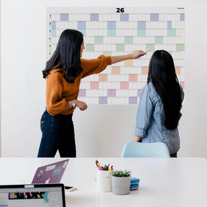 PACKLIST® Calendario de Pared 2026 XXL | Planificador Anual DIN A1