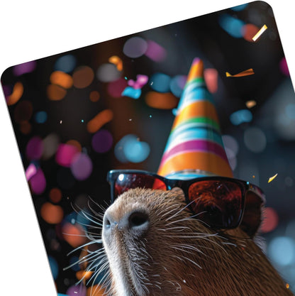 Tarjetas de Cumpleaños Personalizables con Capibara para Tu Fiesta!