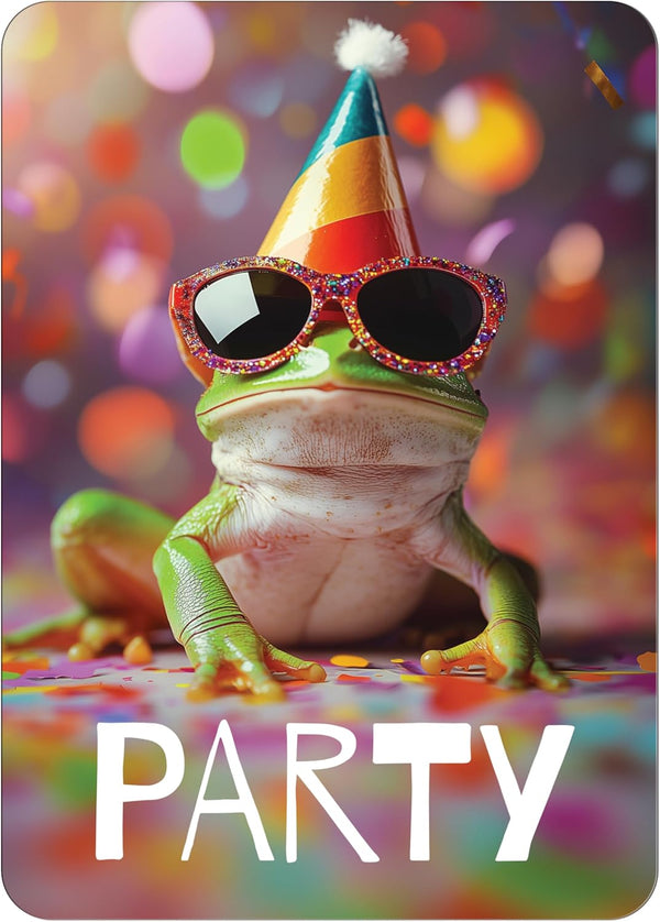 Tarjetas de Invitación para Cumpleaños con Rana – ¡Salta a la Diversión!