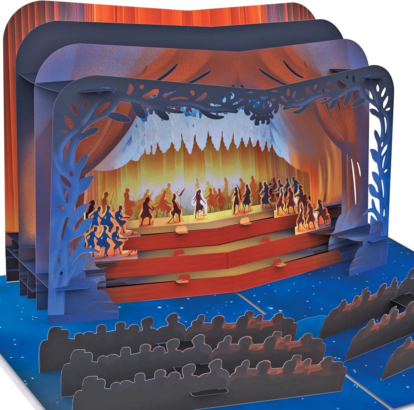 Tarjeta Pop Up 3D de Teatro y Música | Regalo para Entradas a Eventos