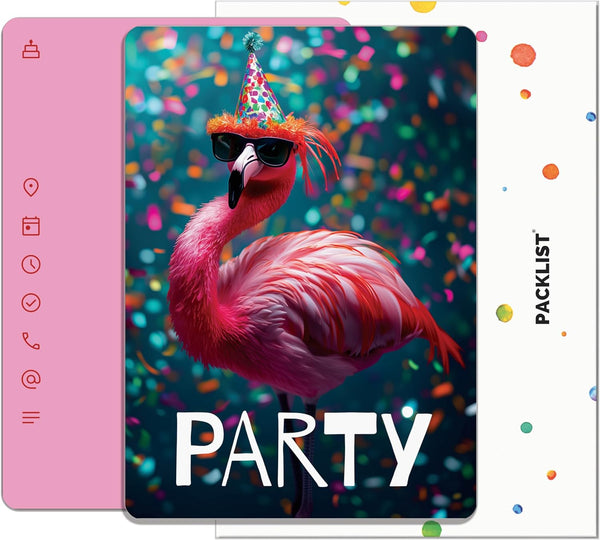 Tarjetas de Invitación para Cumpleaños con Flamenco – ¡Celebra con Estilo Tropical!