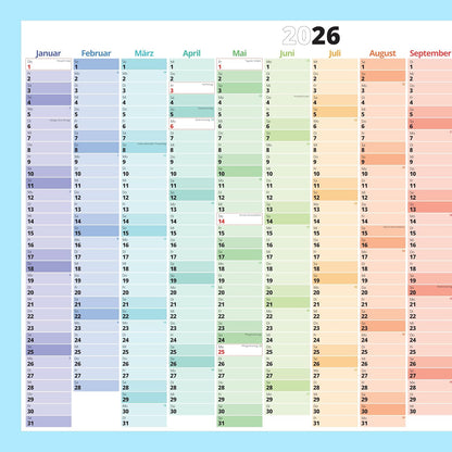 PACKLIST Wandkalender 2026 XXL | Jahresplaner DIN A1