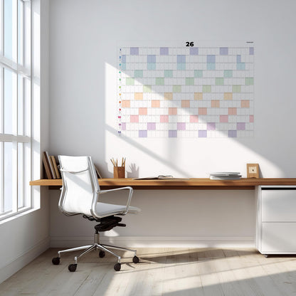 PACKLIST® Calendario de Pared 2026 XXL | Planificador Anual DIN A1