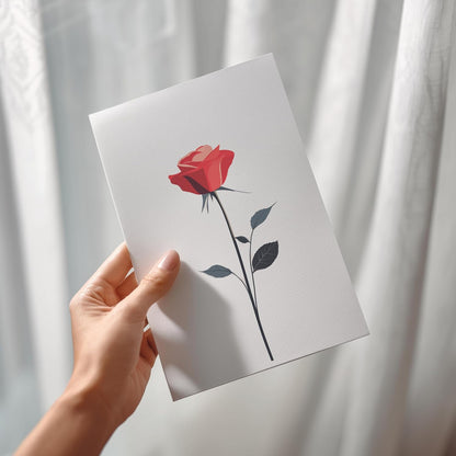 Tarjeta 3D Sorpresa para Aniversario y Cumpleaños | Corazón y Ramo de Flores