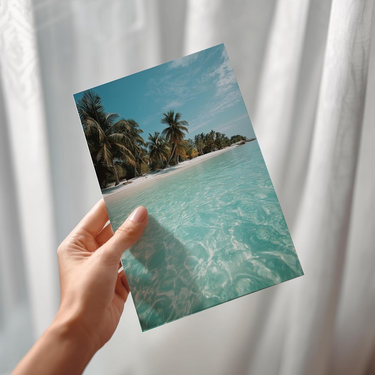 Tarjeta Pop Up 3D Playa Tropical | El Regalo Perfecto para Vacaciones en la Playa