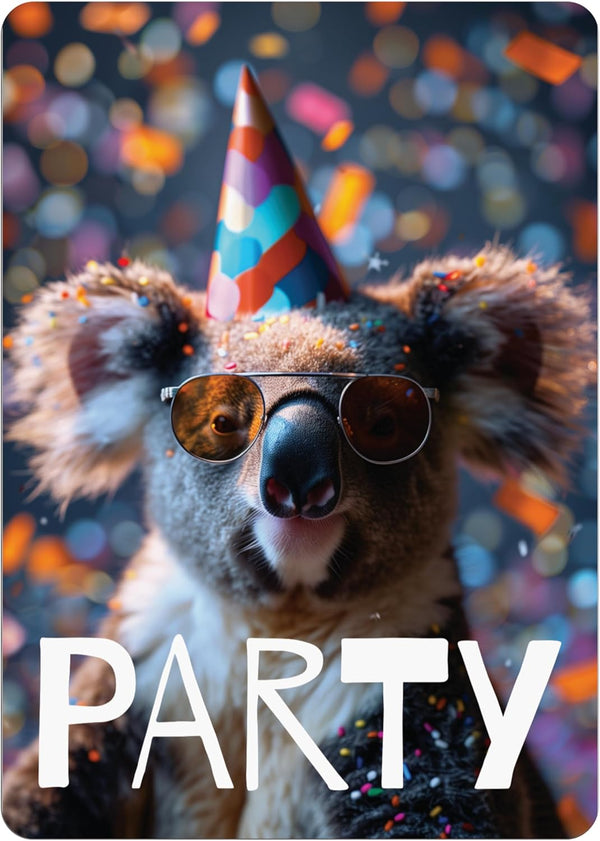 Tarjetas de Cumpleaños Personalizables con Koala para Tu Fiesta!