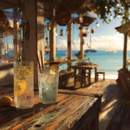 Tarjeta Pop Up 3D Playa Tropical | El Regalo Perfecto para Vacaciones en la Playa