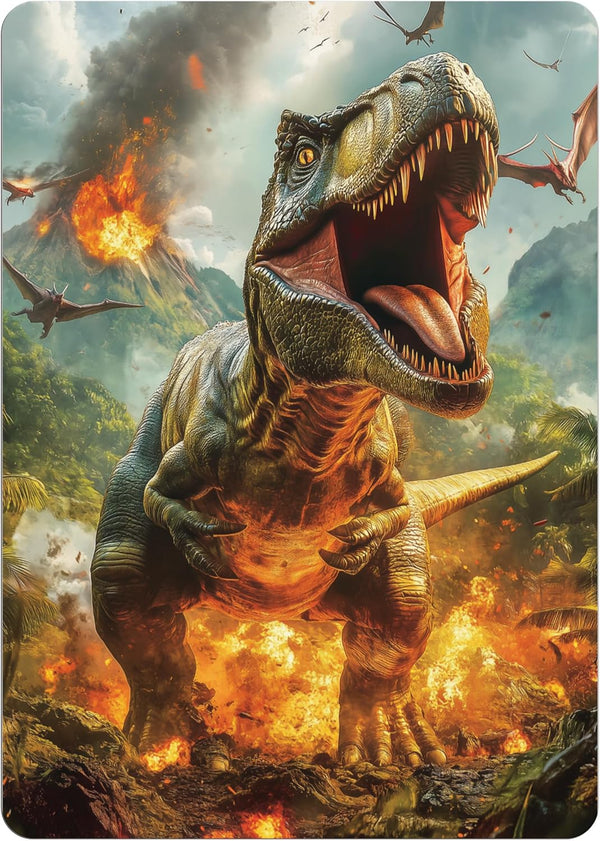 Tarjetas de Cumpleaños Personalizables con un T-Rex para Tu Fiesta!