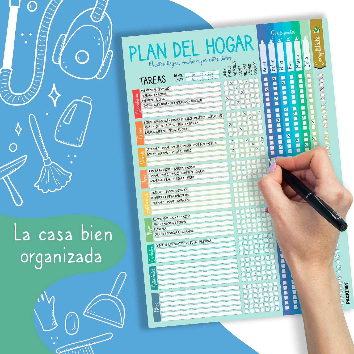 PLANIFICADOR DE TAREAS DEL HOGAR