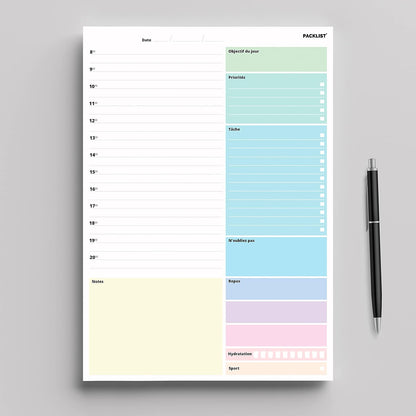 Planning Journalier Francais