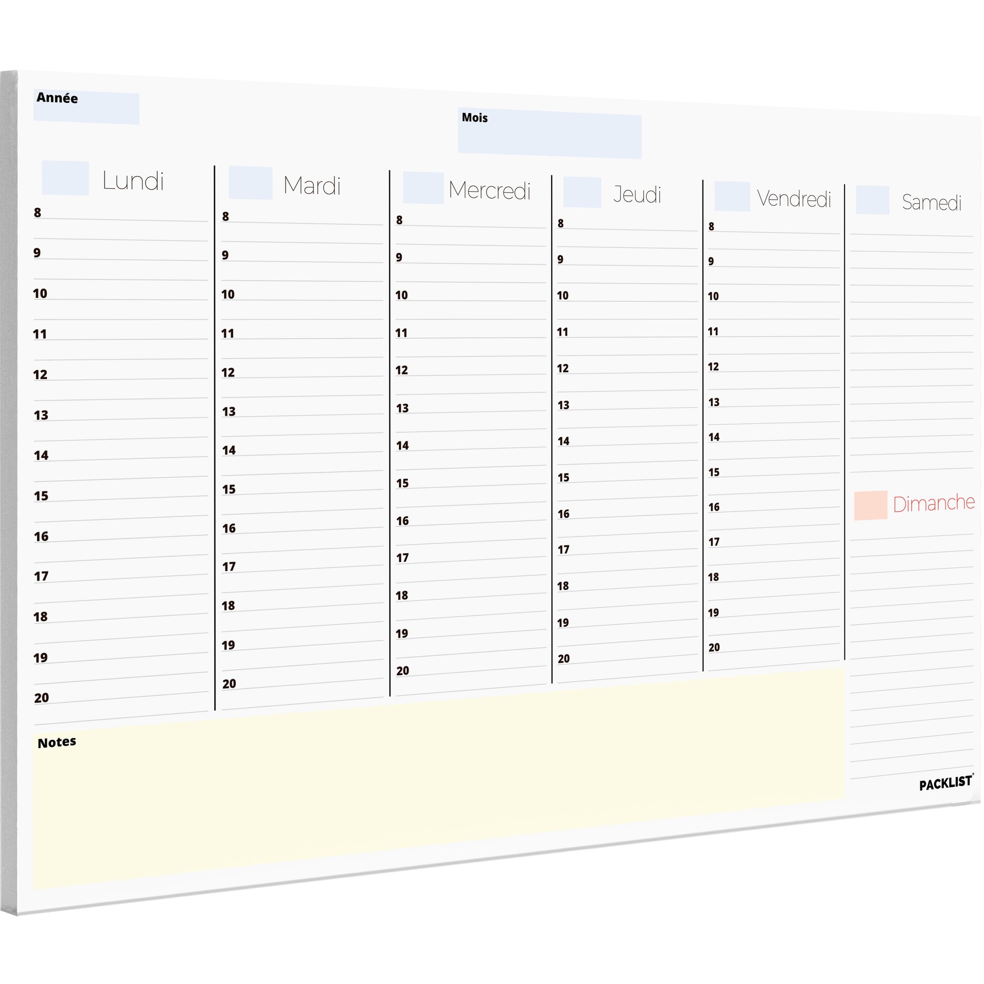 Planning Semaine