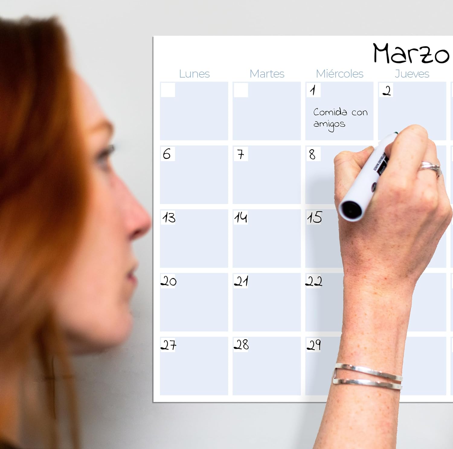 Calendario Magnético Mensual en Español