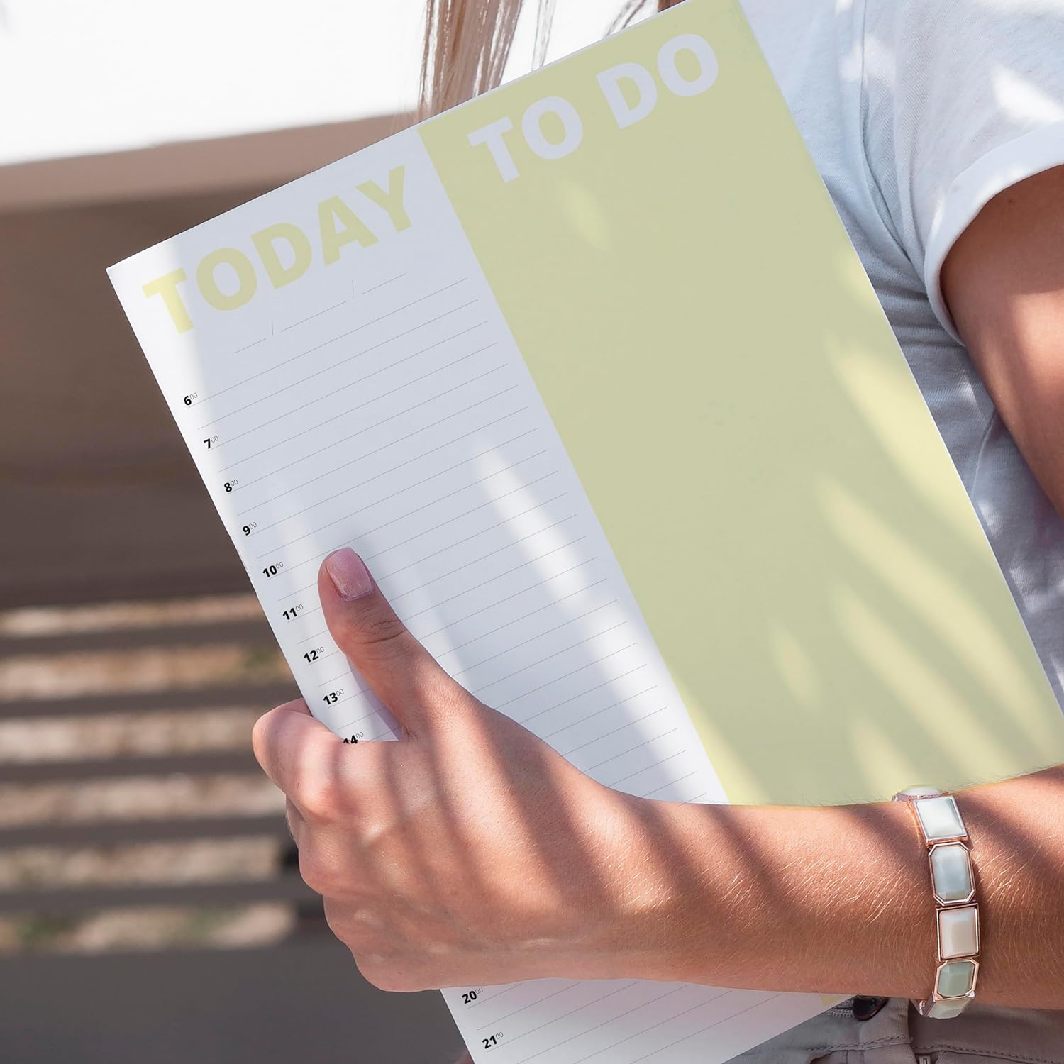 planificador diario lista de tareas con horas